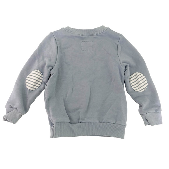 Little Sleepies Play Fog Elbow Patch Crewneck & Striped Legging Set 18-24M - Picture 7 of 10